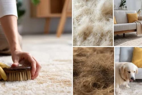 Skuteczne sposoby na usunięcie sierści z dywanu bez wysiłku